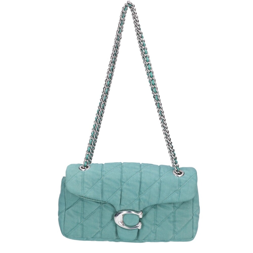 COACH CBG31 Tabby Quilted Shoulder Bag, Green, Women's